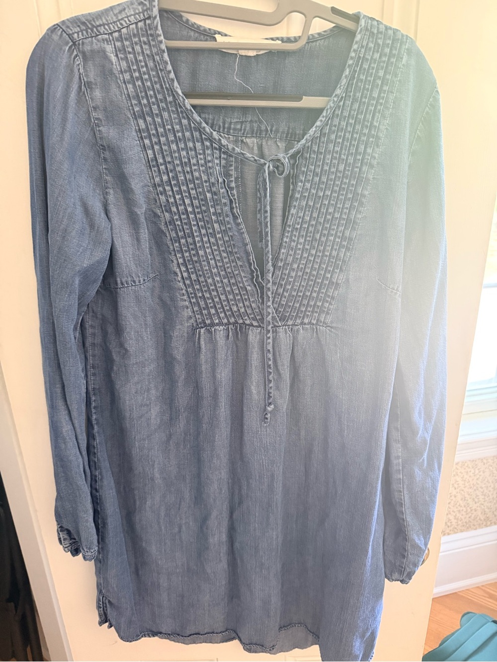 lovestitch Light Blue Chambray Tunic Dress